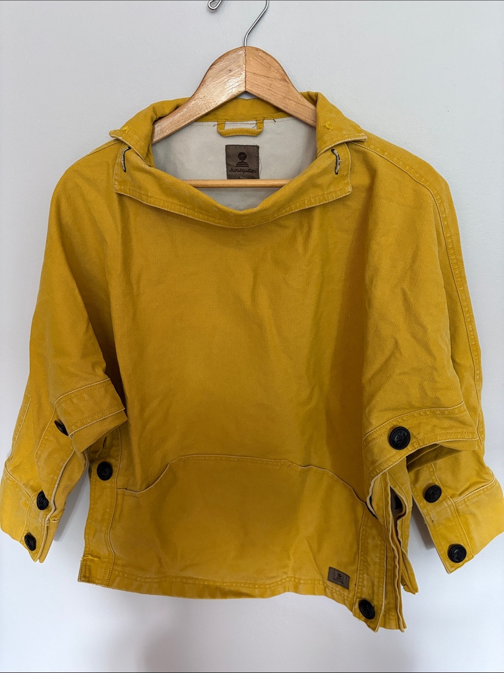 Mustard Yellow Utility Pullover Jacket